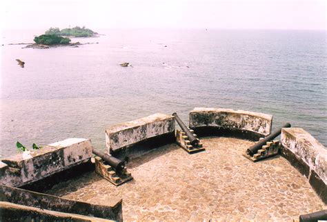 seaward view  fort st anthony reminds   axim   defend   attack