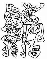 Dubuffet Coloriage Jean Tableaux Colorare Coloriages Nuptiale Parade Quadri Morningkids Celebres Célèbres Verven Beroemde Matisse Kandinsky Haring Miró Pintar Artiste sketch template