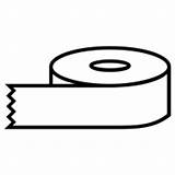 Tape Roll Icon Vector Icons Noun Project Library Cassette Royalty sketch template