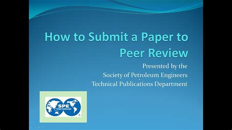 submit  paper  peer review youtube