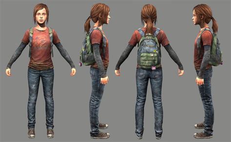 3d model the last of us joel and ellie roleplay characters