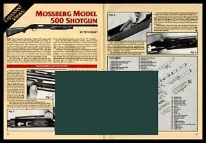mossberg model  shotgun exploded view parts list  oage assembly article ebay