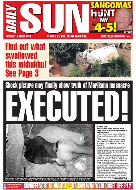 executed shock picture  finally show truth  marikana massacre