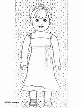 Coloring Pages Grace American Girl Color Getcolorings Printable sketch template