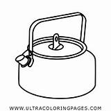 Kettle Coloring Pages Electric Tea sketch template