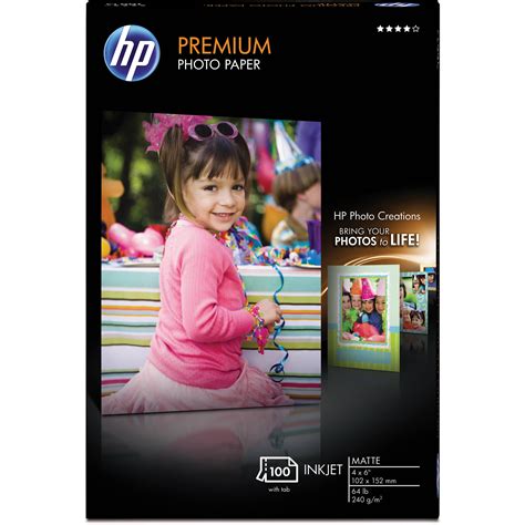hp premium matte photo paper  sheets    qa