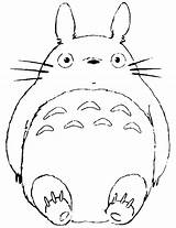 Totoro Neighbor Coloriage Ghibli Colorier Coloriages sketch template