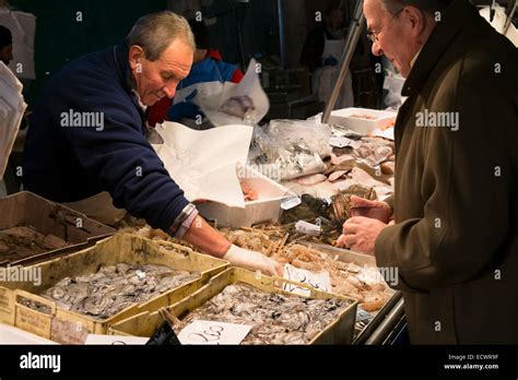 outdoor fish market  venice stock photo alamy