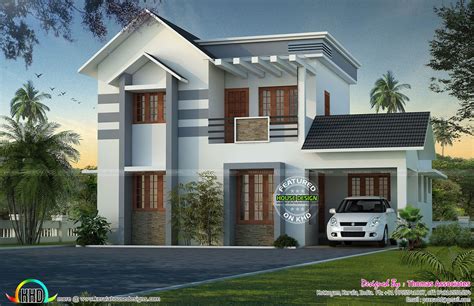 grand  simple  sq ft home kerala home design  floor