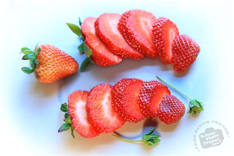 strawberry  stock photo image picture strawberry fresh slices