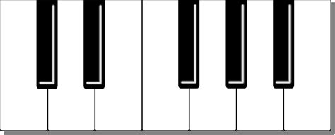 printable piano keyboard clipart