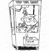 Claw Vending Toonaday Designlooter Getcolorings Vecto sketch template