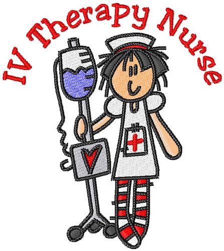 iv therapy nurse embroidery design annthegran