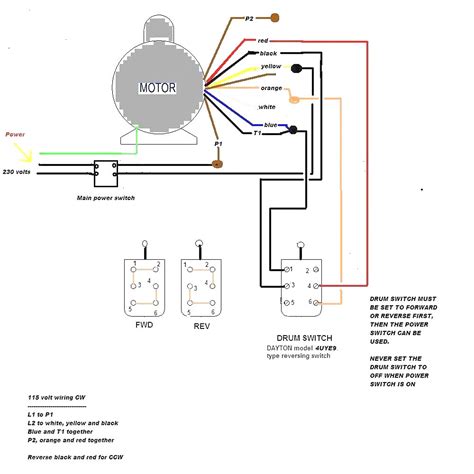 single phase motor wiring