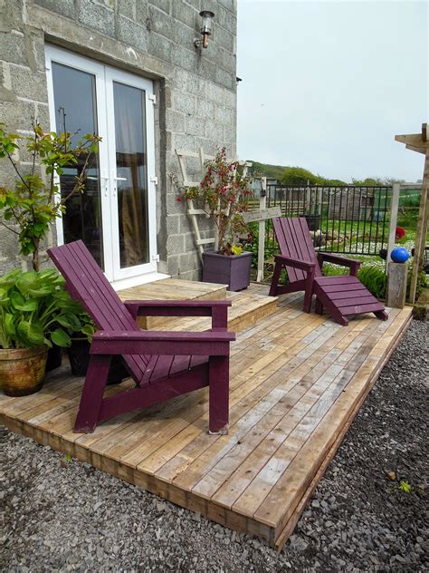 coach house crafting budget diy pallet wood decking