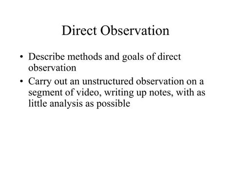 direct observation powerpoint    id