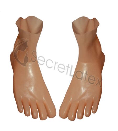 Latex Flesh Gum Second Skin Socks Feet Toes Foot Rubber Fetish Adult