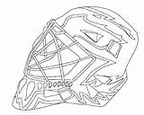 Hockey Coloring Pages Goalie Nhl Mask Logo Bruins Boston Jason Ice Colouring Drawing Color Logos Voorhees Printable Print Painting Player sketch template