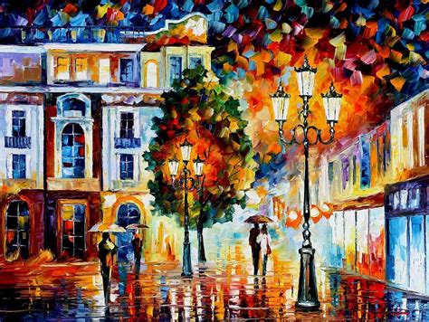 Lonley Couples Palette Knife Oil Painting On Canvas By