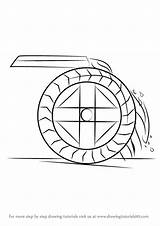 Water Wheel Draw Drawing Step Mill Tutorials Drawingtutorials101 Tutorial Watermills sketch template
