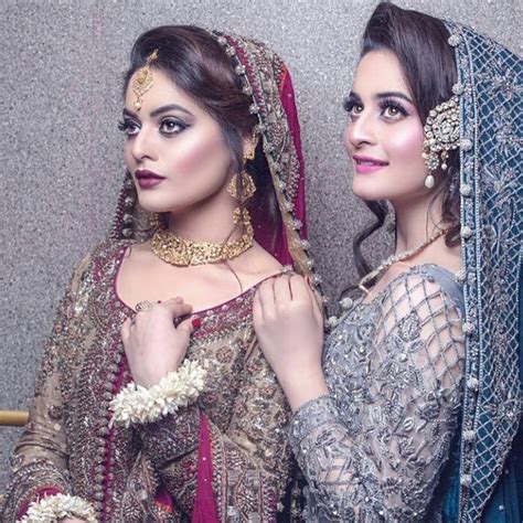 Pakistani Twin Actresses Aiman And Minals Bridal Photo