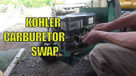 replacing carburetor   kohler  hp engine model cvs smallenginerepair youtube