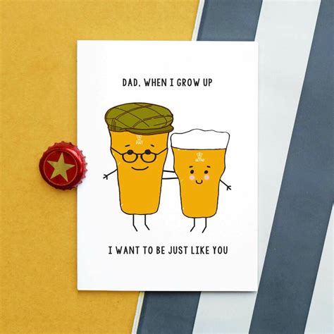 Funny Beer Fathers Day Card By Of Life And Lemons