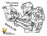 Halo Coloring Pages Chief Master Color Intended Motivate Comments Coloringhome sketch template