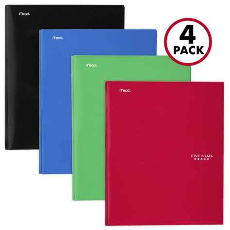 star pocket  prong paper folder assorted colors  pack  walmartcom