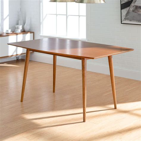 mid century modern wood dining table   furniture mid decco