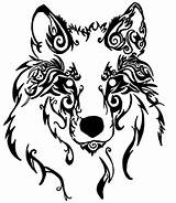 Tribal Tattoo Lobo Quarto Decorativo Silent Howl Wolves Tatuajes Tribales Wolfskopf Lobos Tatuagem sketch template