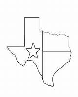 Texas sketch template