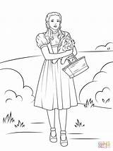 Coloring Pages Dorothy Toto Holding Printable sketch template