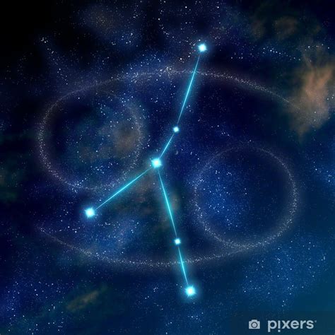 wall mural cancer constellation and symbol pixers
