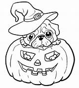 Coloring Pages Puppy Halloween Pug Dog Sheets Pumpkin Adult Para Kids Books Book Printable sketch template