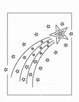 Coloring Star Pages Rocks Shooting sketch template