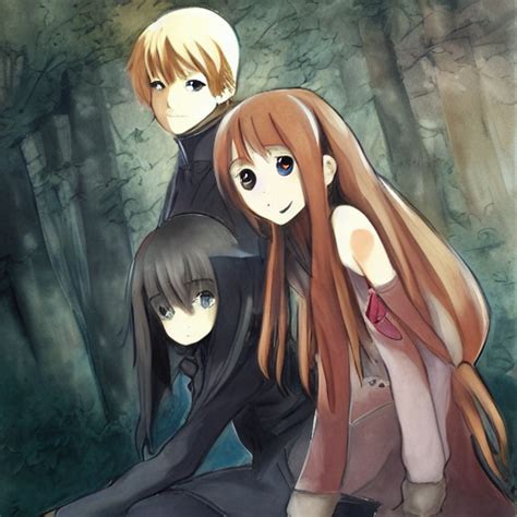 Anime Art Horo And Kraft Lawrence Spice And Wolf Style Of Gre