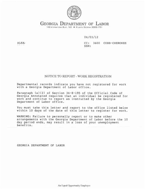 unemployment statement letter dannybarrantes template