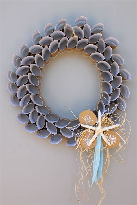wreath made out of toilet paper rolls how to make paper