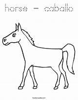 Horse Caballo Coloring Built California Usa sketch template