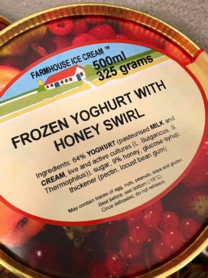 Frozen Yoghurt With Honey Swirl