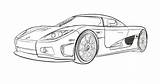 Koenigsegg Agera Regera sketch template