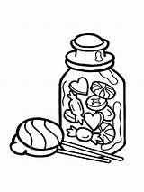 Jar Coloring Honey Pages Drawing Pot Oil Jelly Sheet Sweets Clipartmag Bean Template sketch template