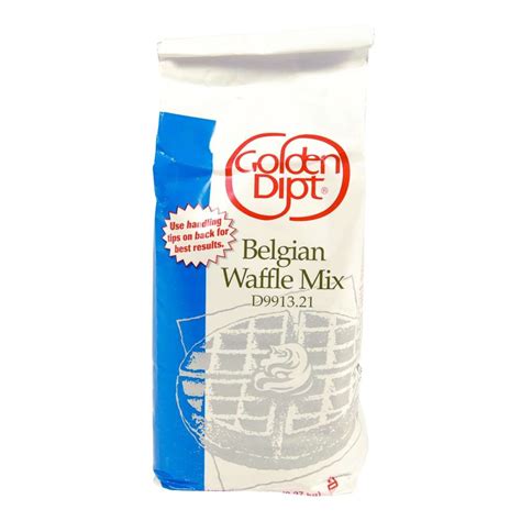 golden dipt belgian waffle mix  lb bag case cartnutcom