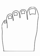 Toes Coloring Pages Printable sketch template