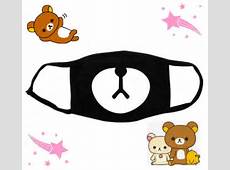 Anti dust mask Rilakkuma bear Kawaii cute Anime emoji emoticons