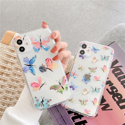 cute butterfly clear iphone case finishify