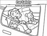Safety Coloring Seat Car Seatbelt Colouring Pages Template Resolution Templates Medium sketch template