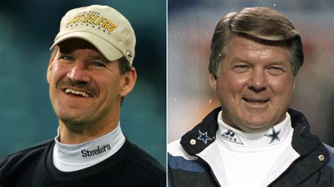 legendary nfl coaches bill cowher and jimmy johnson found