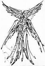 Cherub Designlooter Cherubim Seraphim Contains sketch template